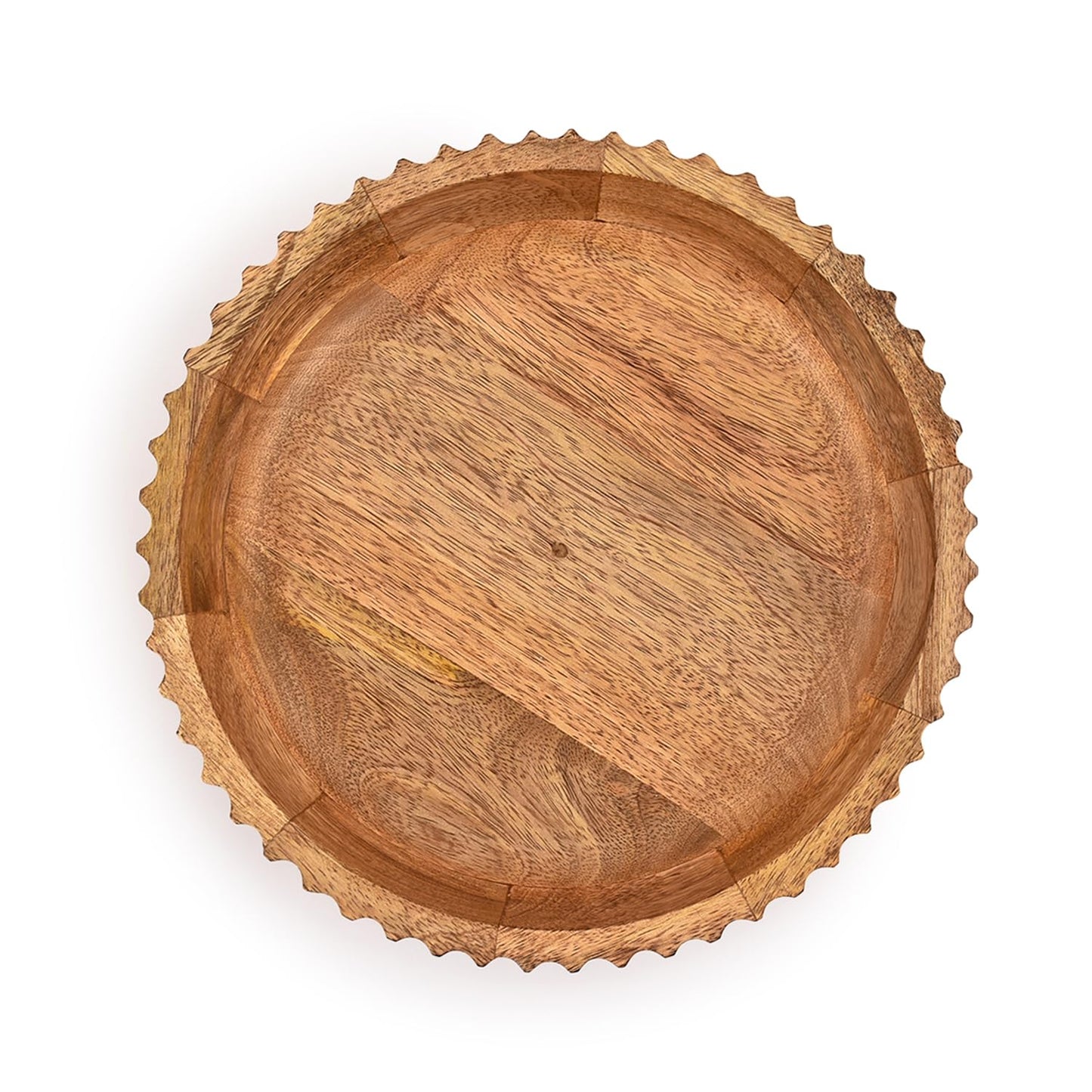 Kimona Fruit Bowls Wooden Fruit Bowl or Candy Bowl, Elevate Your Space With A Unique Bowl Centerpiece (10" X 10" X 2.5")
