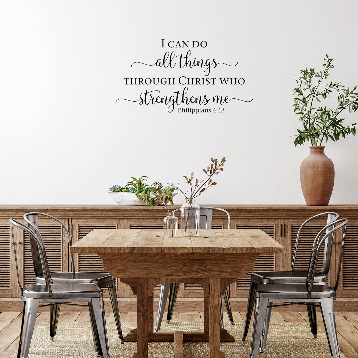 BBTO Bible Verse Wall Stickers Inspirational Quote Wall Decals Religious Motivational Scripture Sticker Peel and Stick for Bedroom Living Room Office Bathroom(Be Still)