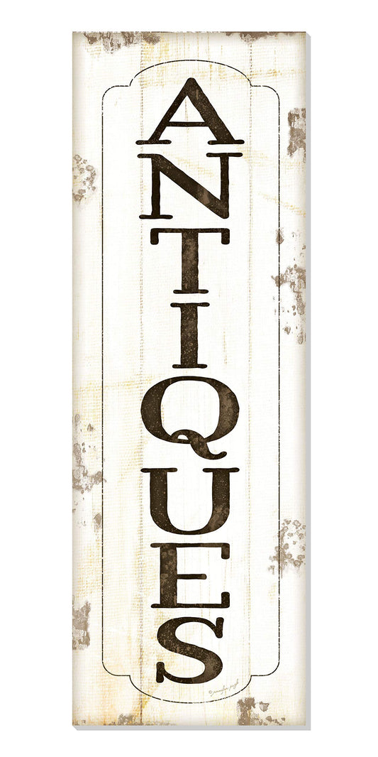 Antiques Wood Rustic Style Wall Décor Sign 6x18