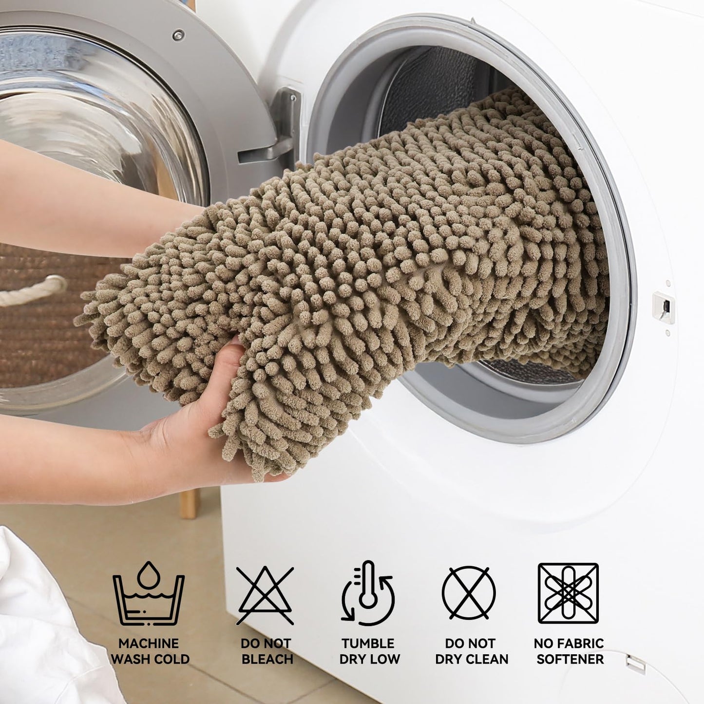 Bcoimo Bathroom Rugs 24x17, Bath Mats for Bathroom Non Slip with Rubber Backing,High Absorbent Microfiber Bath Rugs Quick Drying, Machine Washable, Durable Decor