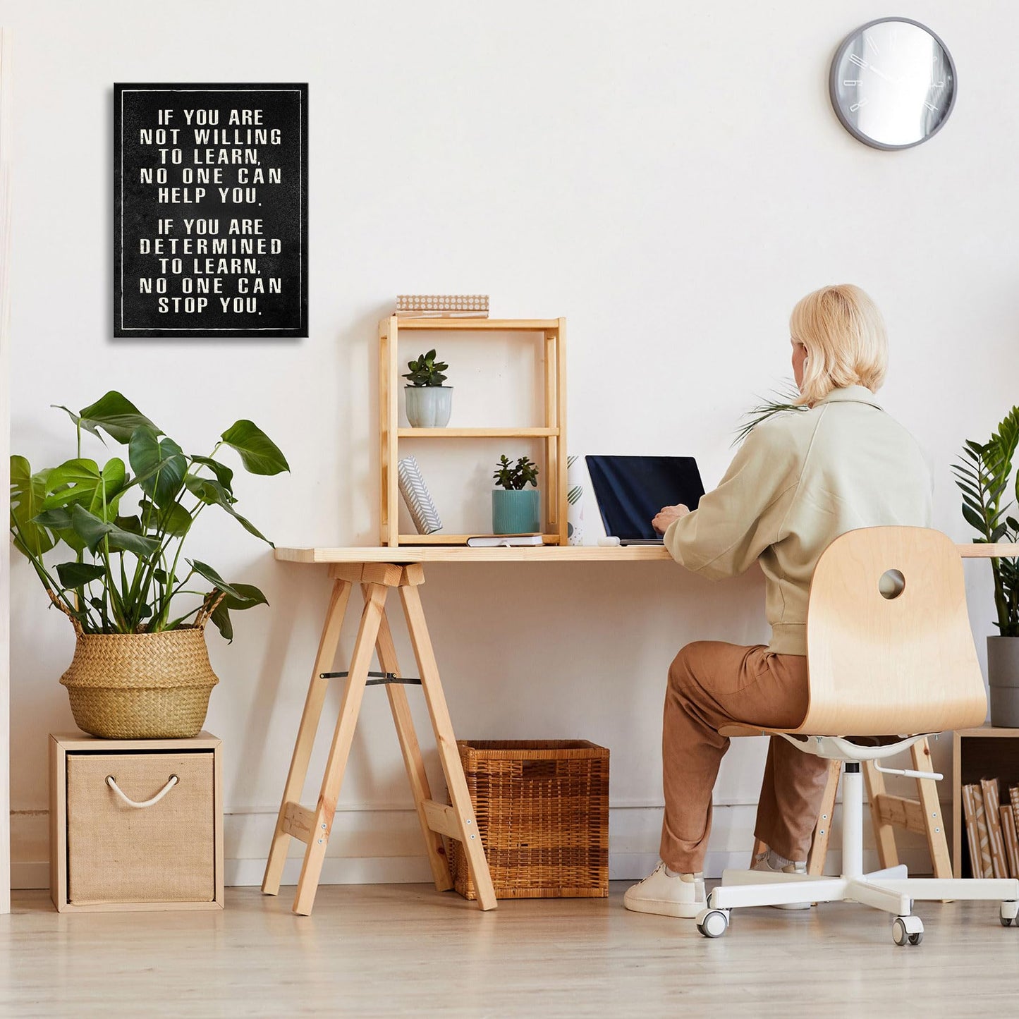 Ploceiny Inspirational Office wall art Motivational poster for home decor Positive Quotes wall prints Encouragement Gifts Positive Sayings for preppy room Wall Decor A-288