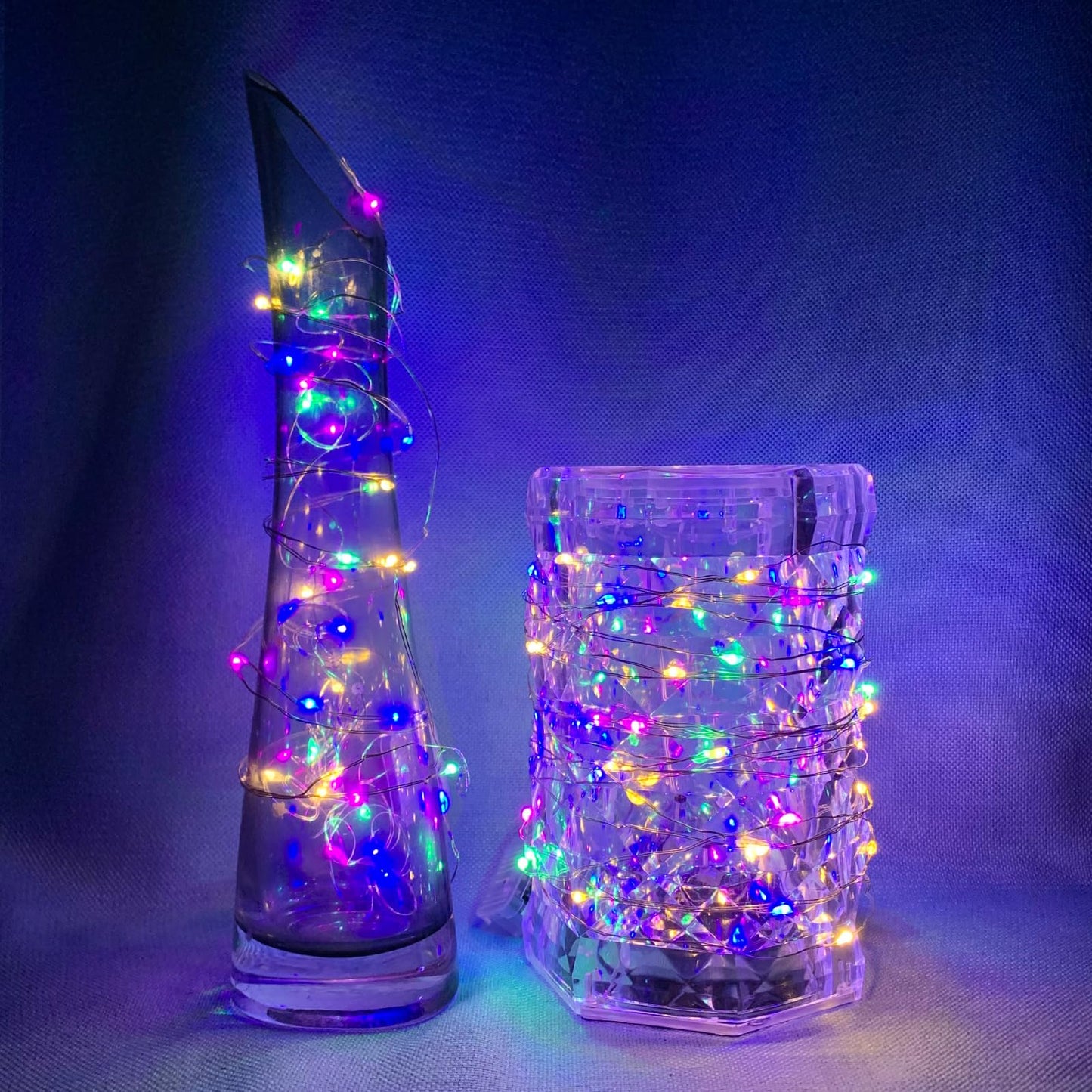 chzk 12 Pack Fairy Lights 7Ft 20 LED Twinkle String Lights 3 Modes Battery Operated Waterproof Firefly Starry for Mason Jar Party Wedding Easter Valentines Day Table Centerpieces,Multicolor-Pastel