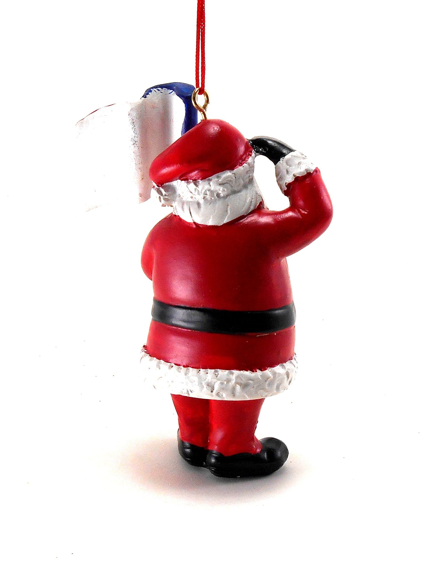 Patriotic Santa Ornament 3-1/2 IN. x 2-3/4 IN. x 1 IN.