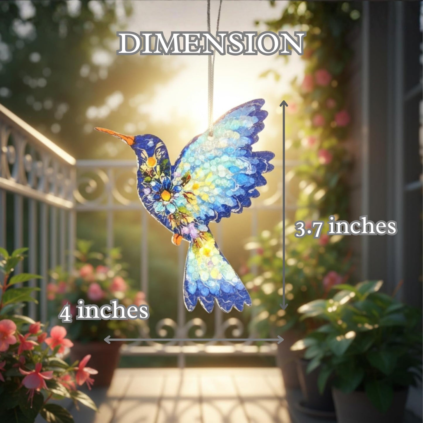Hummingbird Gifts for Women – Hummingbird Suncatcher for Window – Acrylic Suncatcher Birds Decor – Gifts for Girls, Friends - Humming Bird Gifts Ideas - Valentines Tree Ornaments