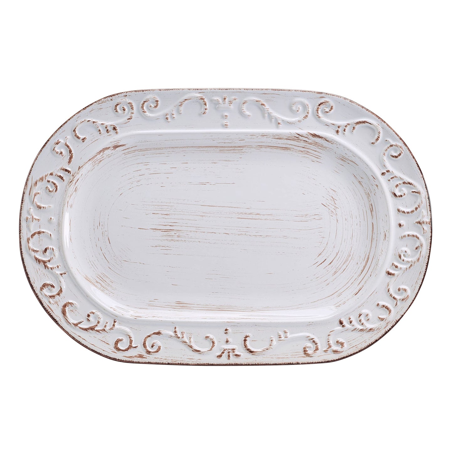 Pfaltzgraff Trellis Serving Platter, 13.75 inch, White