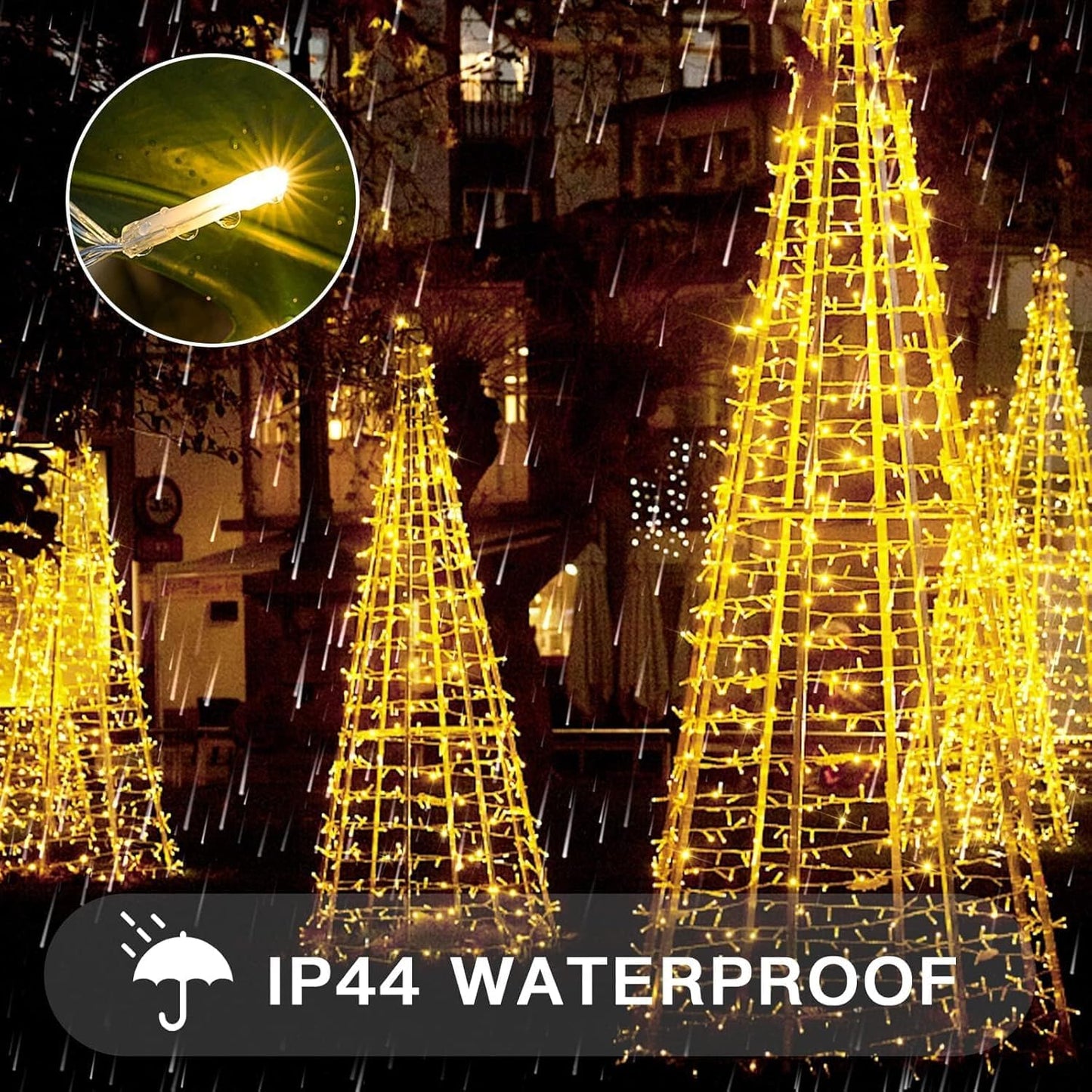 suddus 100 LED String Lights with Remote Control, 33ft Connectable Clear Wire Fairy Lights, 8 Modes & Timer Dimmable, Waterproof Plug in Twinkle Lights for Bedroom, Patio, Christmas Tree - Warm White