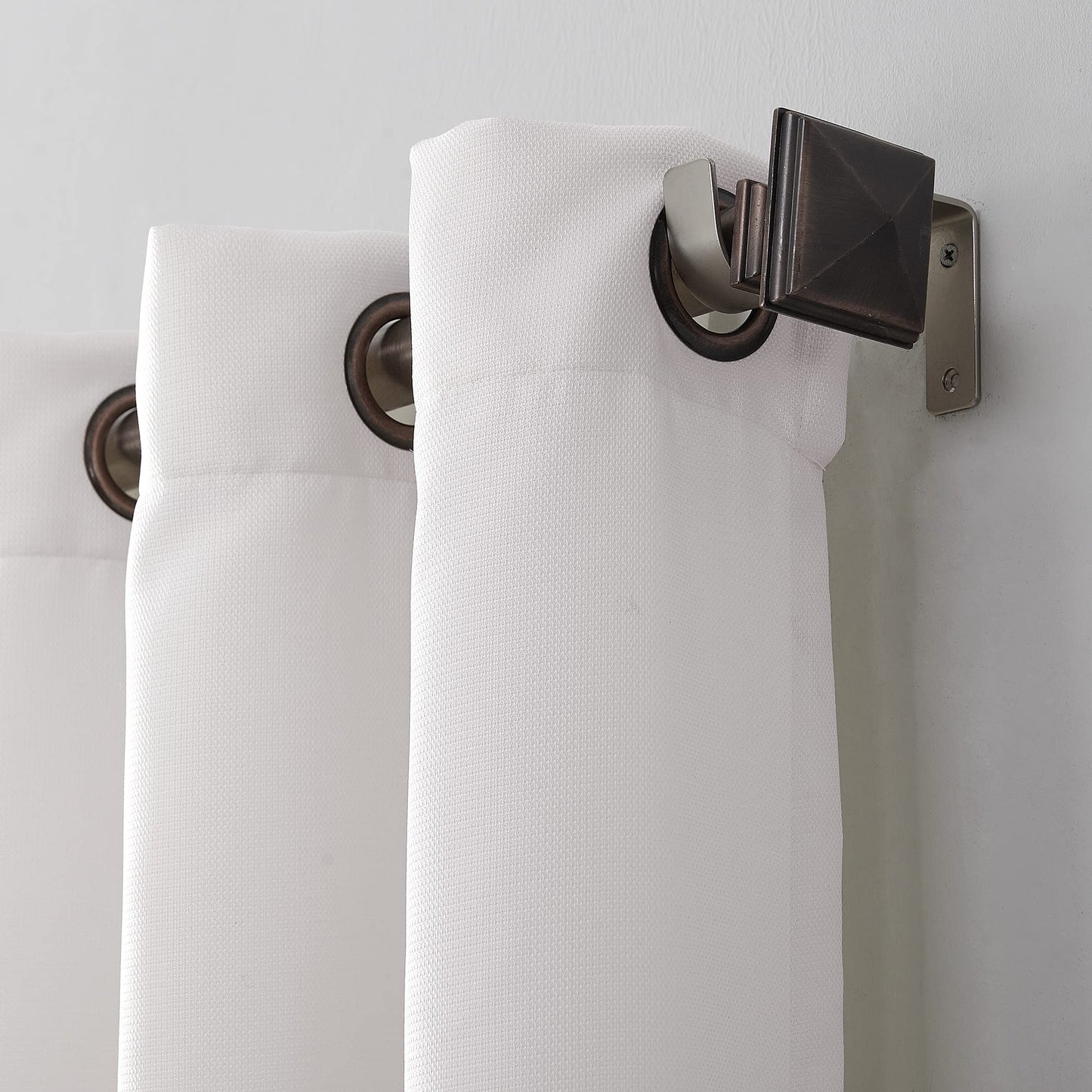 No. 918 Montego 2-Pack Casual Textured Semi-Sheer Grommet Curtain Panel Pair