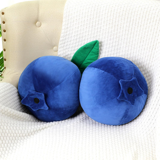 Beeveer 2 pcs Decorative Cute Fruit Plush Pillow Kawaii Hugging Plushies Gift Soft Novelty Pillow Toy Cherry Blueberry Olive Tomato Peach Shaped Cushion Seat Decor for Kids Girl Home