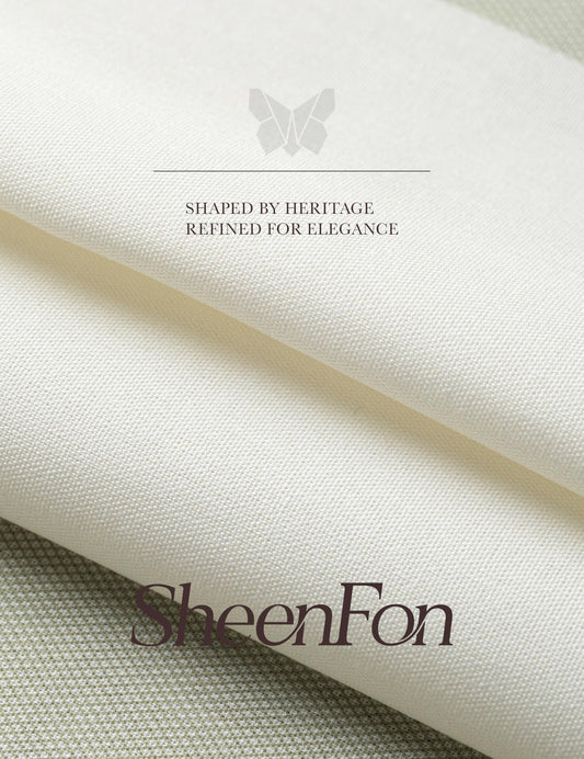 Sheenfon 100% Polyester Cloth Napkins – Durable Patterned Napkins for Restaurants, Events & Everyday Use, 20"x20", Cloud Gray Check Print, Set of 12