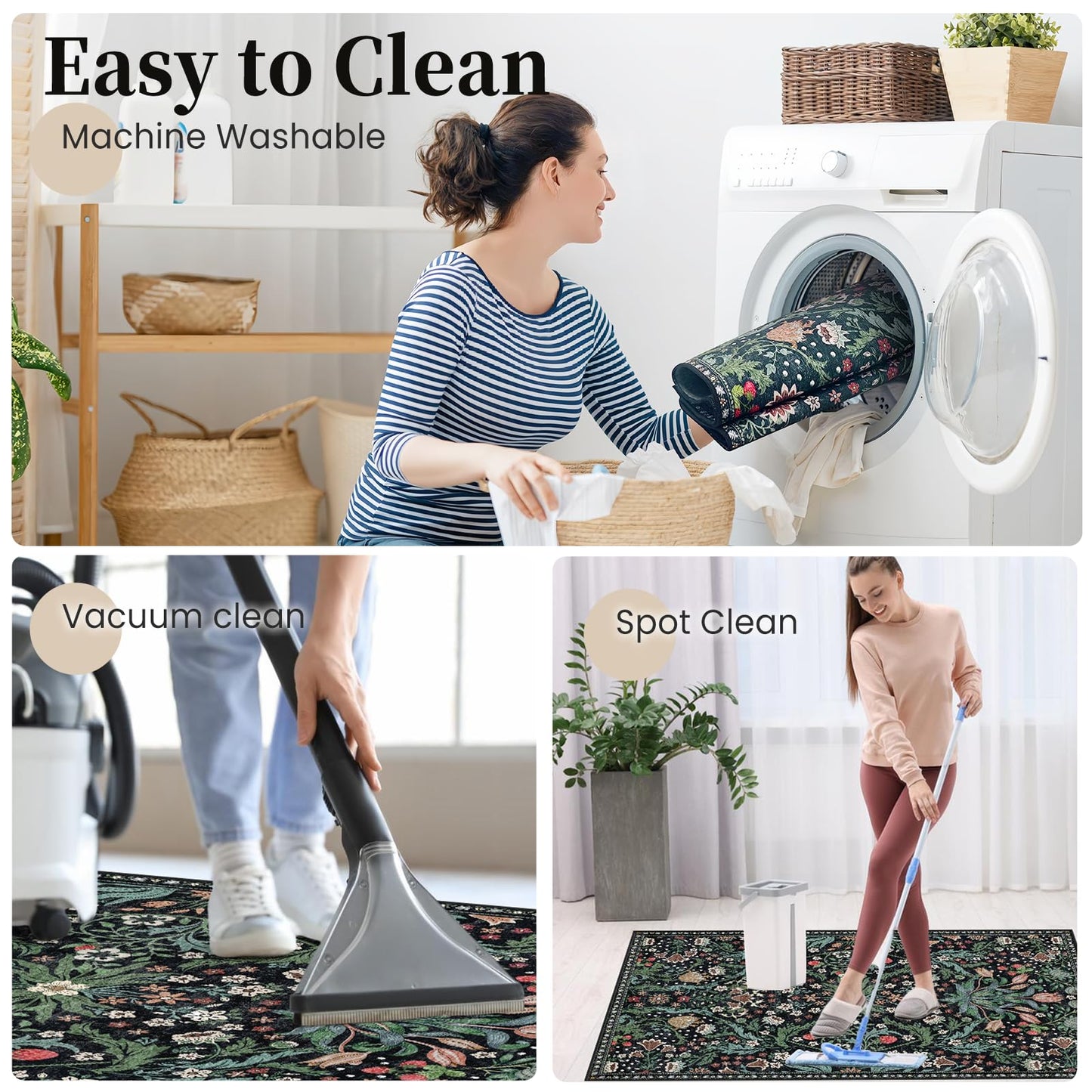 Office Chair Mat for Hardwood Floor & Tile Floor,36"X 48" Heavy Duty Desk Chair Mat for Hard Floors, Under Desk Rug for Rolling Computer Chair,Anti Slip,Low Pile Carpet Floor Protector-Green Grass
