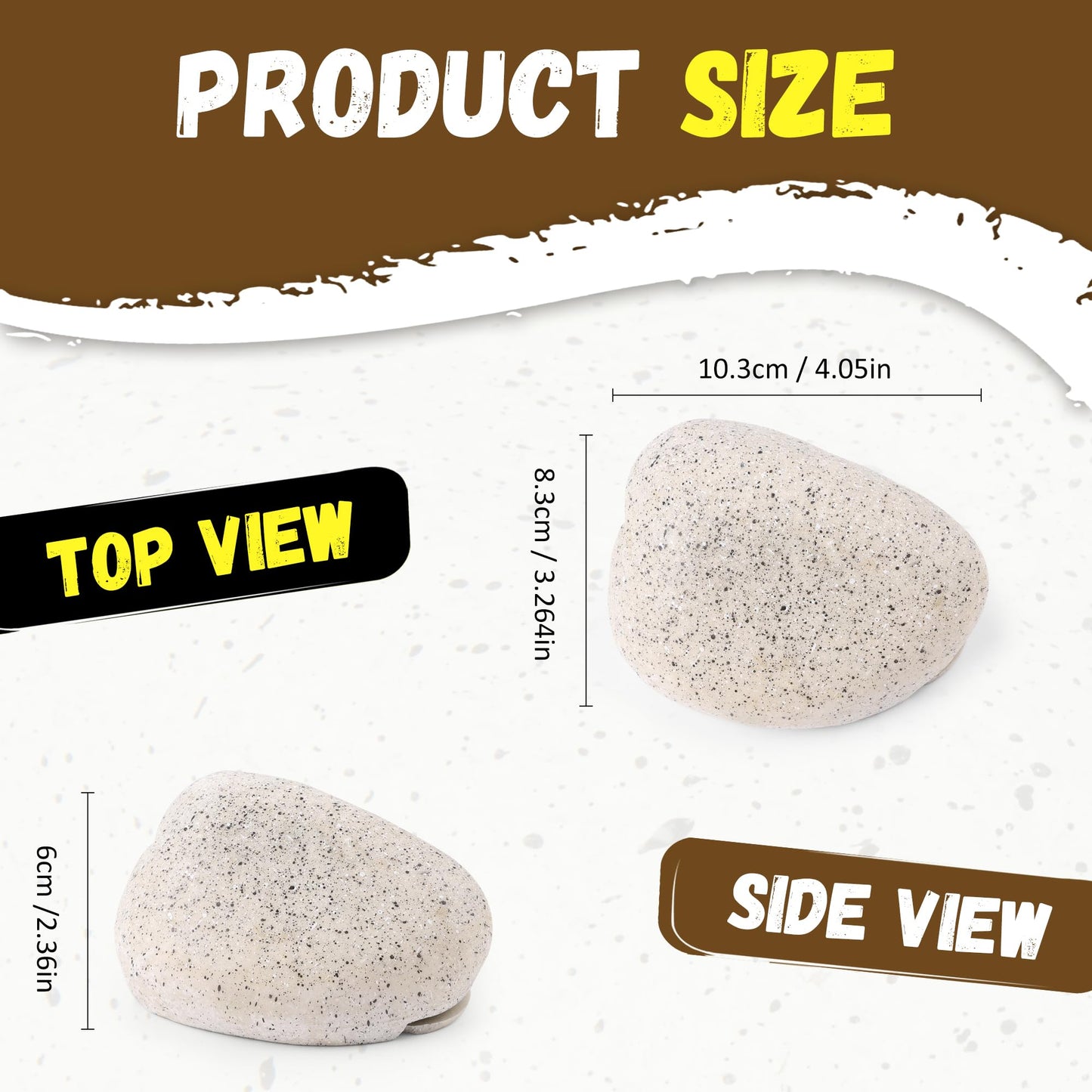 BarGifts Fake Rock Key Hider Safe for Outdoor Garden or Yard, Large Size Fake Stone Hidden Safe - Looks Stone- Hide A Key Outside in Rock