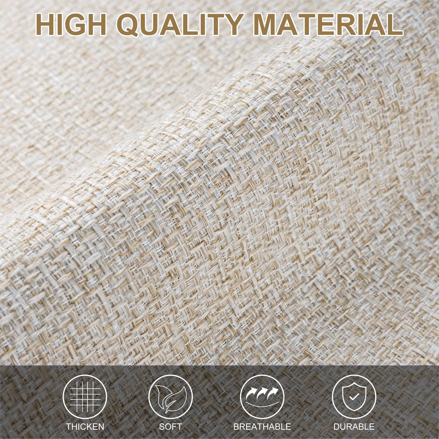 Couch Arm Covers, Arm Chair Covers Set of 2, Non-Slip Sofa Arm Covers, Washable Armrest Cover, Recliner Arm Cover, Sofas Headrest Cover for Sofa/Armchair/Loveseat/Sectional (Beige, 24" x 20" -2pcs)