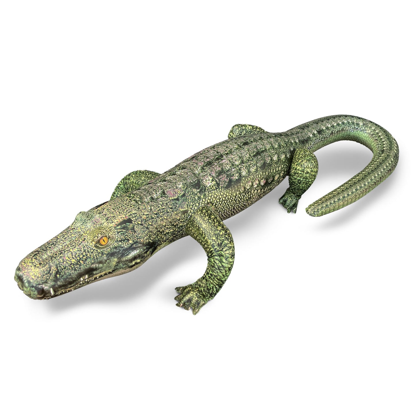 Jet Creations 49” Long Inflatable Alligator Toy, Green, Realistic Africa Animal Design, Garden Decor, Photo Wildlife Safari Theme Decoration, Bird Deterrent, Thanksgiving Christmas Winter1 pc