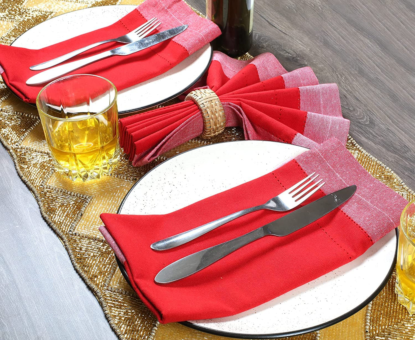 Homidate Cloth Dinner Napkins – Machine Washable Reusable Fabric Napkins for Weddings, Parties & Table Decorations
