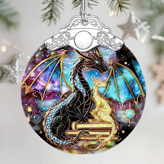 Christmas Ornaments – Dragon Ornaments for Christmas Tree, Xmas Decorations, Holiday Decor, Ideal Gifts for Dragon Lover, Holiday Present & Xmas Gift, Festive Gifts for Neighbor, Friends and Family
