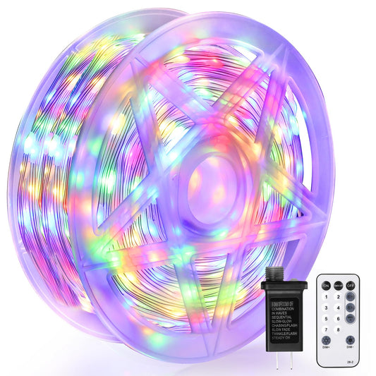 OGORI 200FT 800LED Fairy Lights Outdoor, Multicolor Fairy String Lights 8 Modes Remote & Timer, IP67 Waterproof Fairy Tree Lights for Bedroom, Wedding, DIY, Centerpiece, Christmas Decorations