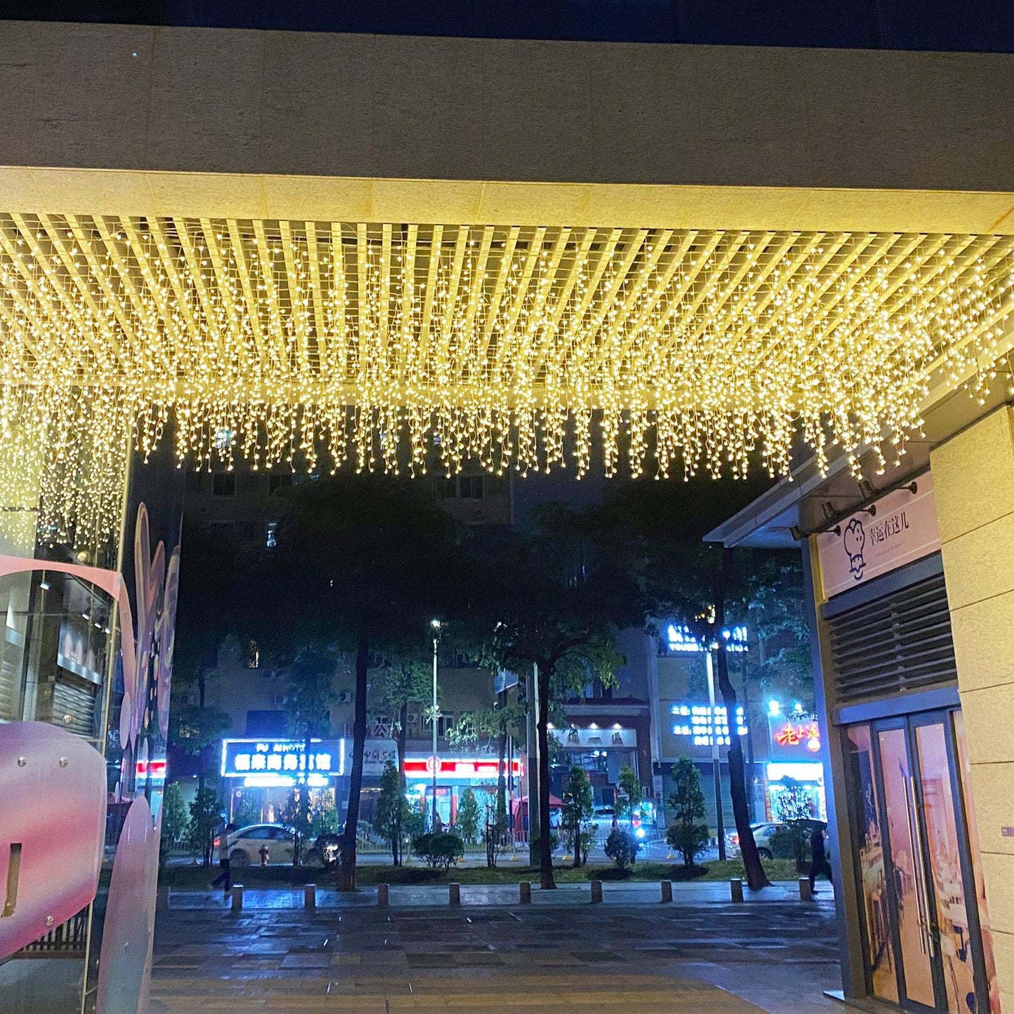 GTSYDING LED Icicle String Lights, Christmas Icicle Lights 16.4FT 216 LEDs Window Curtain Starry Fairy Lights Plug in 8 Modes for Wedding Party Bedroom Garden Patio Outdoor Indoor (Warm White, 5)