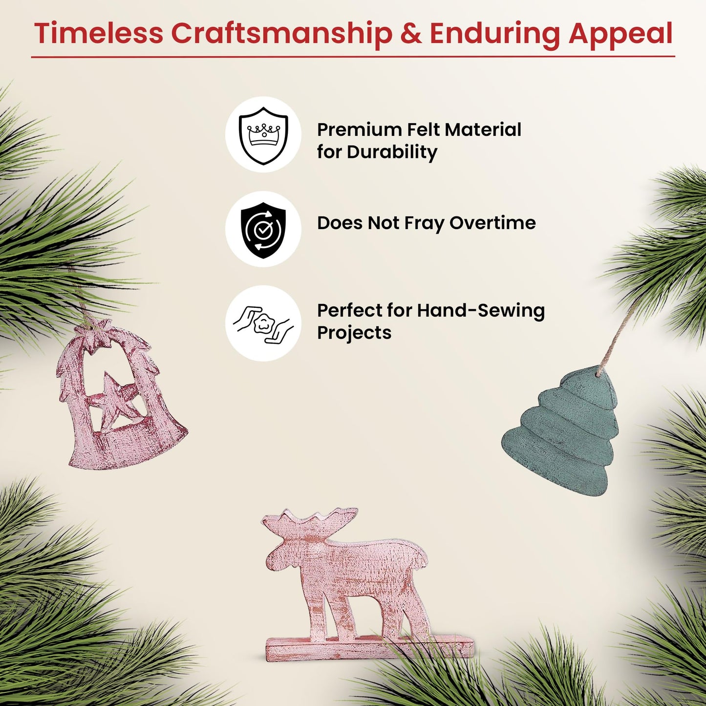 Store Indya Decorative Tree Hanging Ornament for Seasonal Decor (Large)