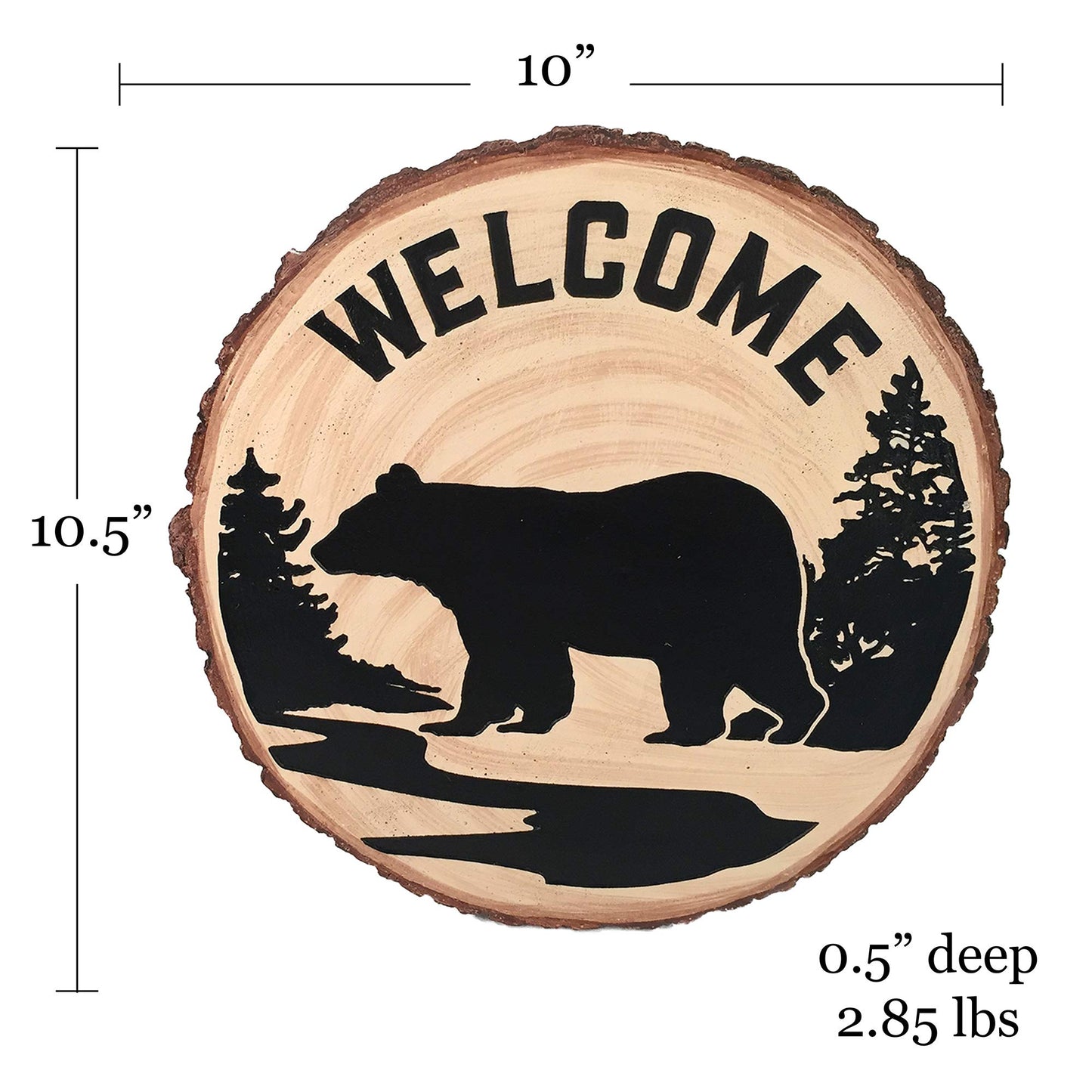 Spoontiques - Garden Décor - Bear Stepping Stone - Decorative Stone for Garden