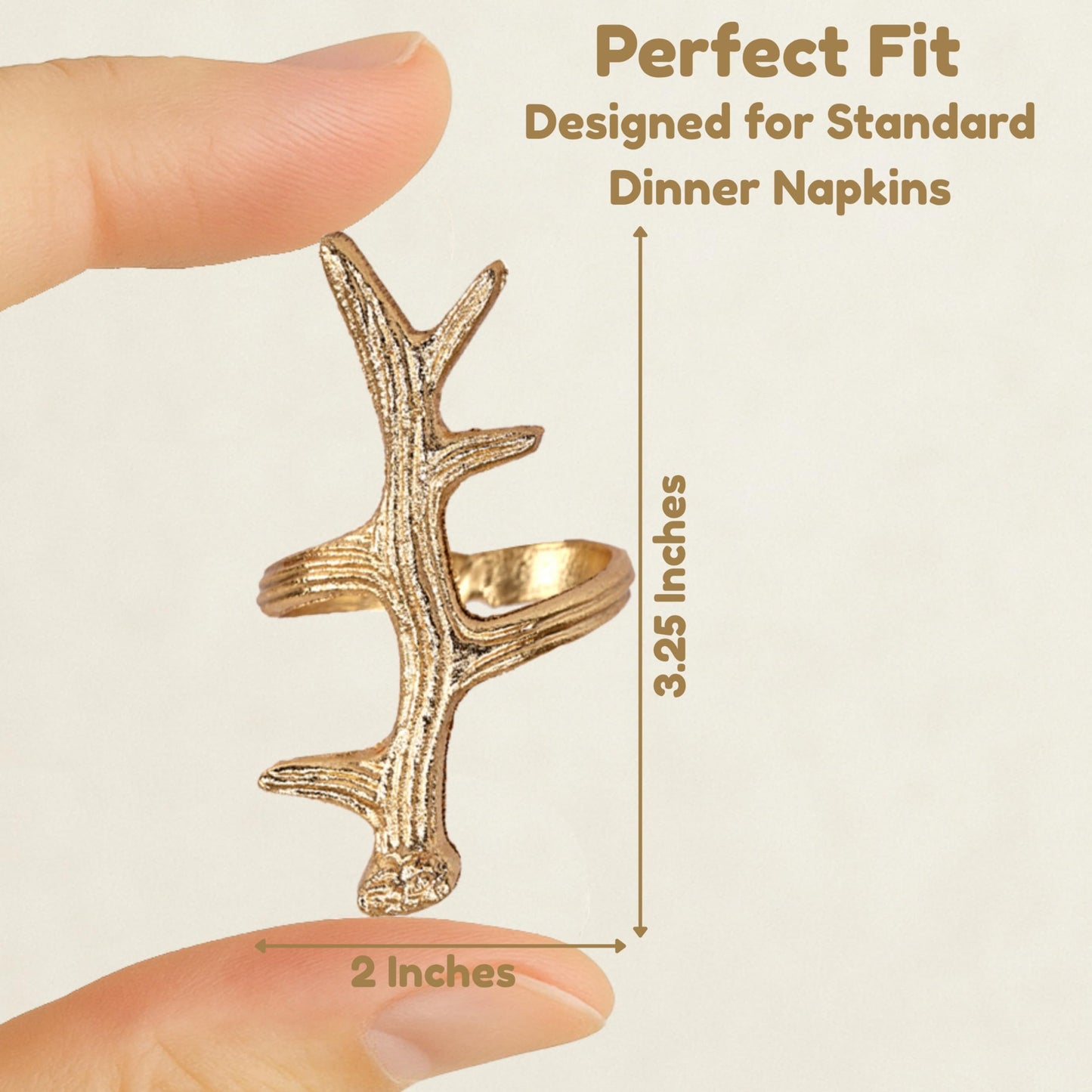 Modern Metal Napkin Rings Set of 12 - Napkin Rings Holder for Dinning Table Parties Dining Table, Weddings, and Special Events - Elegant Table Décor for Home & Restaurants (Gold) - CLEENTABLE