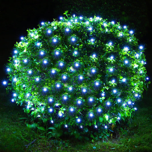 Meteds LED Christmas Net Lights Outdoor,120 LED 6ftx4ft Connectable Waterptoof Christmas Lights for Bushes Fence Tree Shrub Yard Garden Outdoor Christmas Decorations(White)