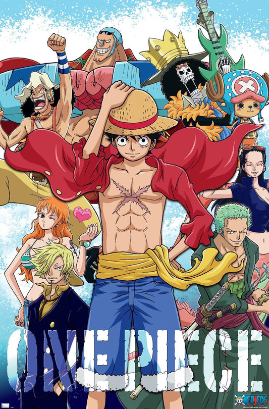 One Piece - Crew Wall Poster, 34L" x 22.4W", Unframed Version