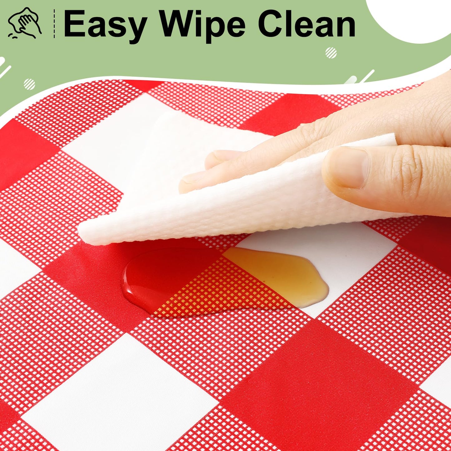 misaya 4 Packs Buffalo Disposable Table Cloth, 54 x 108 Inch Waterproof Plastic Tablecloth, Rectangle Red and White Checkered Table Covers for Picnic, Birthday, Party, Mother's Day