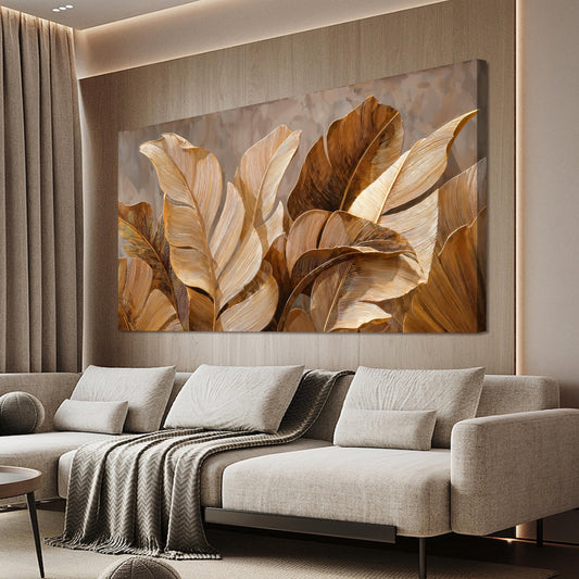 Canvas Wall Art Decor Wall Art Pictures for Living Room Botanical Oversized Wall Art paintings Artwork for Wall Decor Brown Modern Wall Art Decor Artwork for walls Bedroom Office Wall Decor 29" X 58"