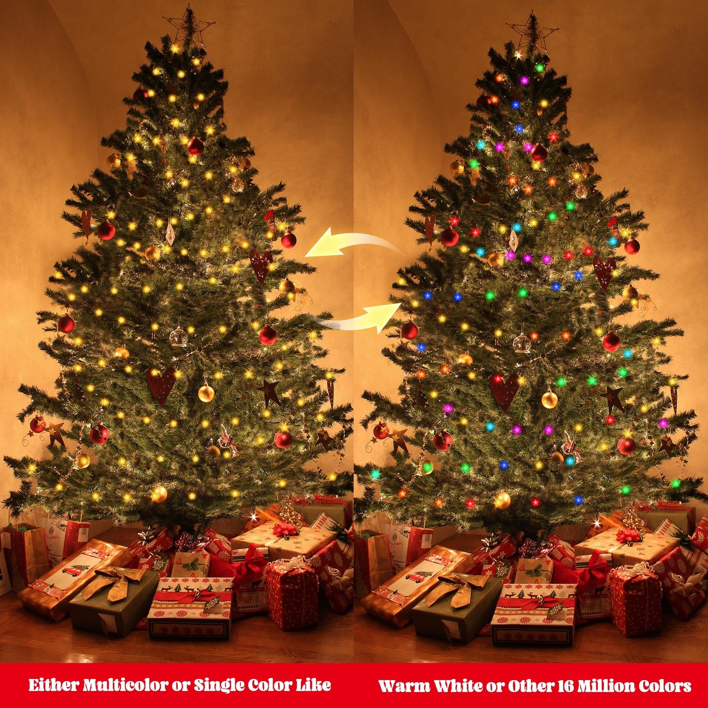 LiuZpatial Smart Star Lights for Bedroom Indoor, 33 FT 80 LED USB Star Ttring Lights, App & Remote Control, Timer Music Sync