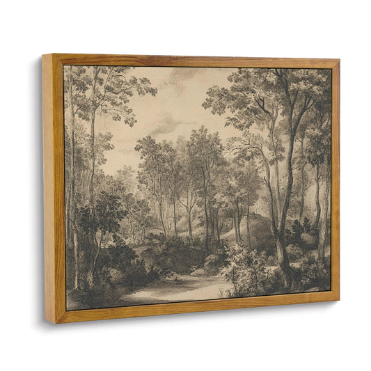 ARTZIO Vintage Landscape Wall Art Framed Canvas,8x10 Inch French Country Oil Painting,Rustic Farmhouse Decor,Ready to Hang for Living Room,Bedroom,Gallery,Home Decor