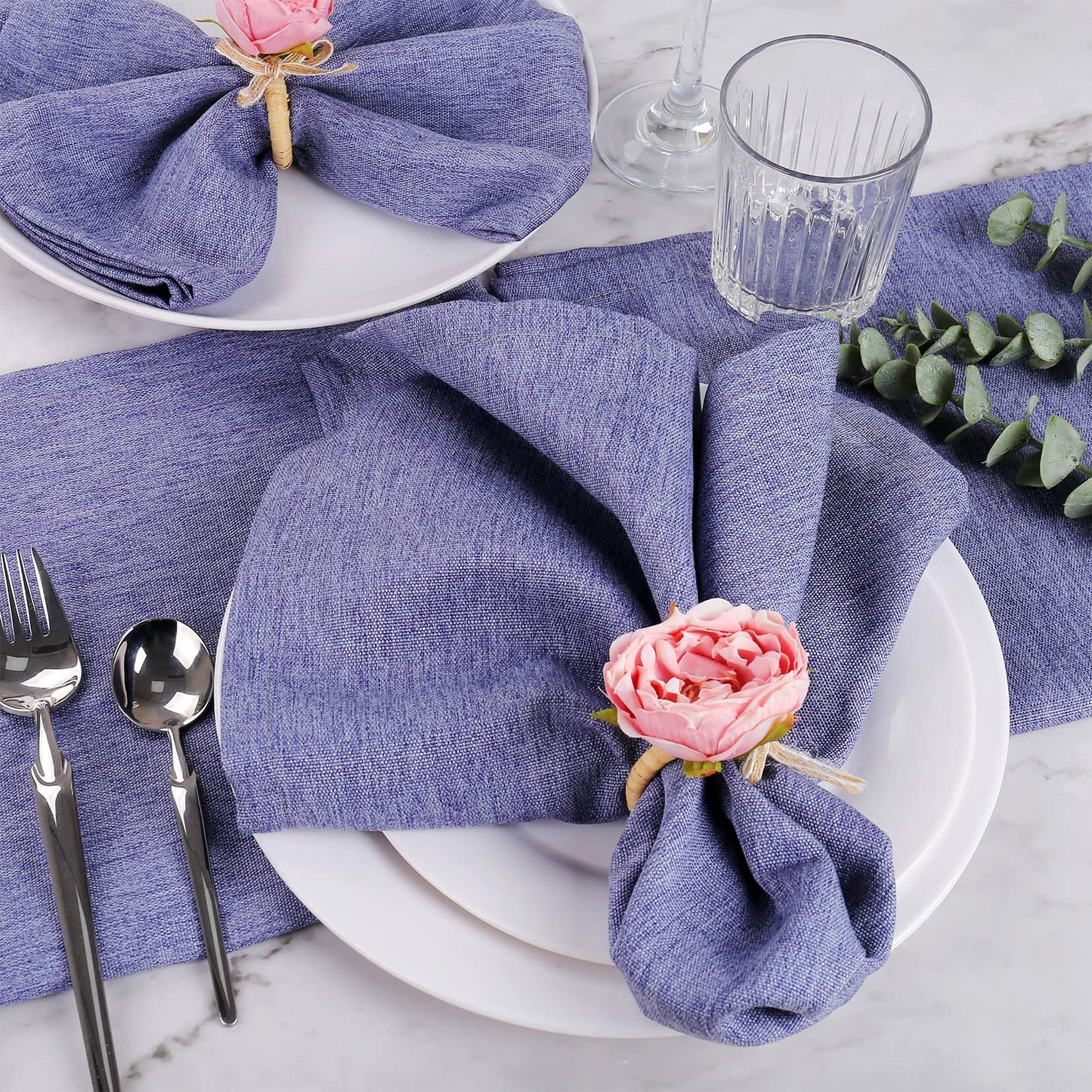 FEKIDO Flower Napkin Rings Set of 8,Pink Peony Flower Handmade Napkin Holder Rings Table Decorations for Wedding,Fall,Daily Party,Picnics,Banquet,Luncheons,Birthday,Christmas,Valentine's,Thanksgiving
