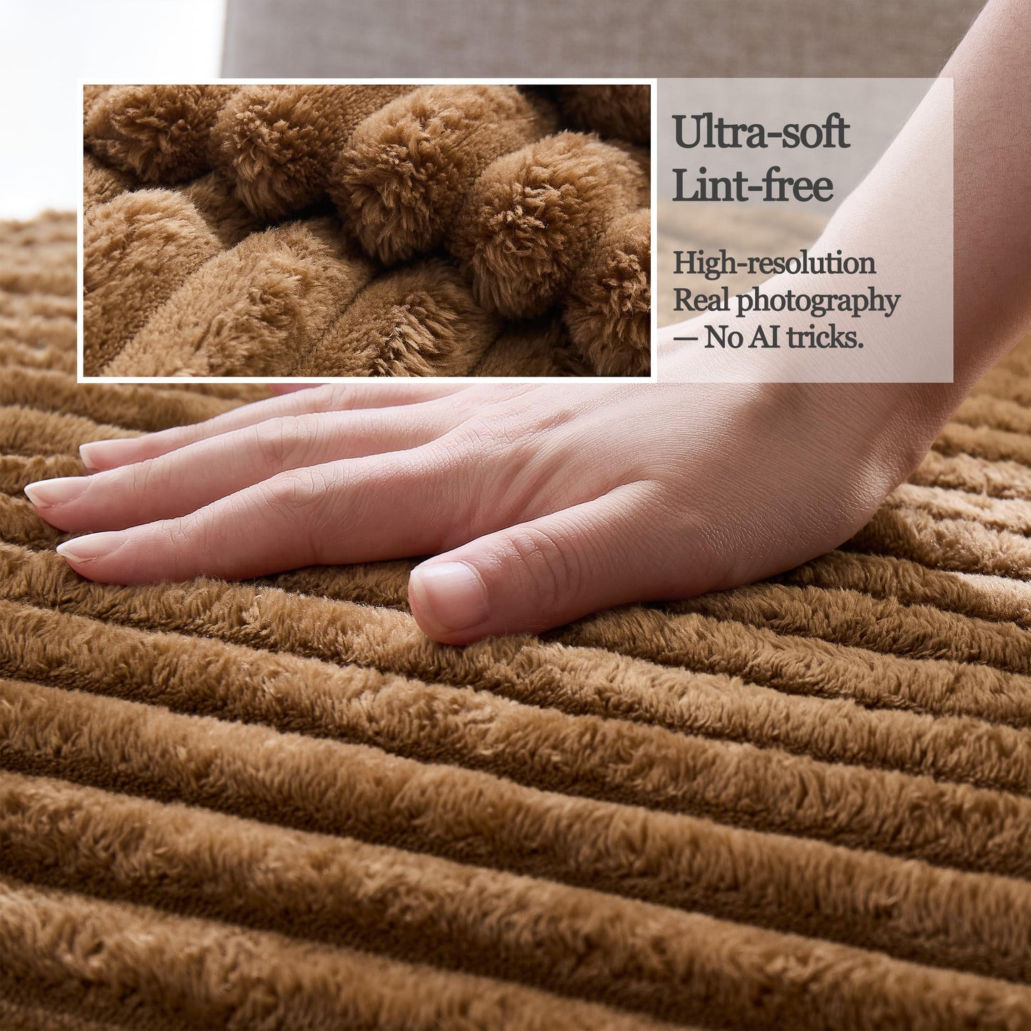 Meider 100% Waterproof Couch Arm Covers 2pcs, Fuzzy Chair Arm Covers Thick Soft Recliner Chair Armrest Protectors, Non-Slip Couch Armrest Cover Pet mats for Sofa (Coconut, 22" x 22" 2 Pack)