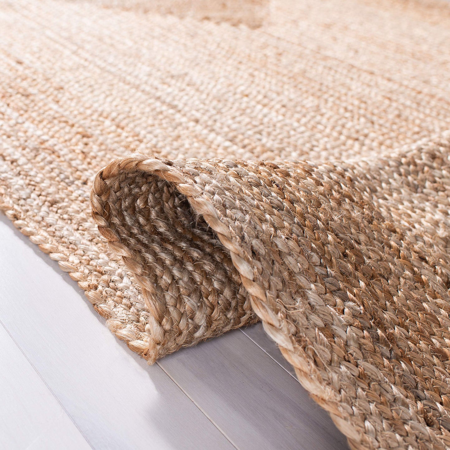 SAFAVIEH Cape Cod Collection Area Rug - 2'3" x 4', Natural Brown, Handmade Braided Flat Weave Jute (CAP252A)