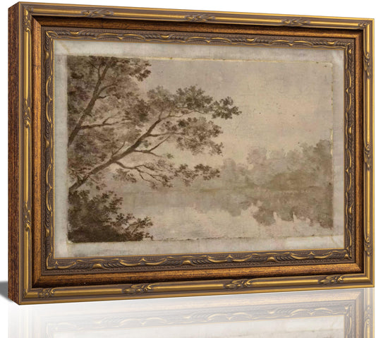 Vintage Gold Framed Canvas Wall Art Farmhouse Landscape Sketches Painting Picture Wall Decor Retro Rustic Nature Tree Botanical Poster Print Artwork for Living Room Bedroom Gallery Home Decor