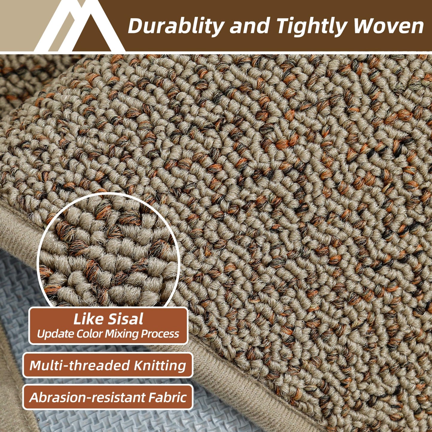 COSY HOMEER Door Mat 20" x 32", Non Slip Absorbent Entryway Rugs, Dirt Trapper Doormats, Washable Entrance Mats, Low Pile Welcome Floor Mat for Front Back Door and Entry Mats,Taupe