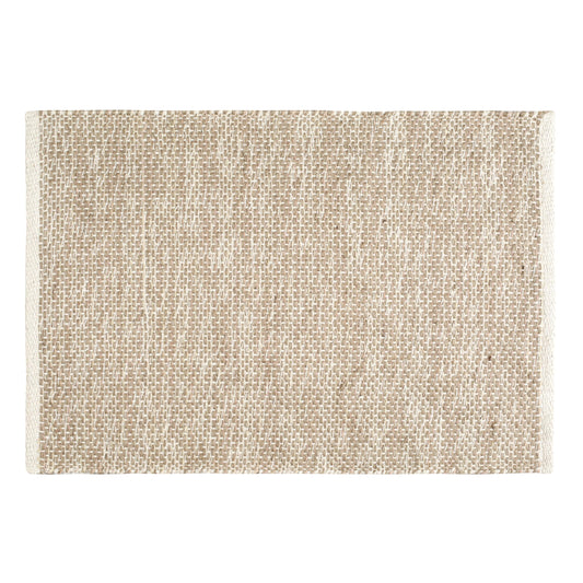Hausattire Jute Woven Area Rug 2'x3' - Natural, Small Boho Farmhouse Rugs for Living Room, Bedroom, Kitchen, Entryway Front Door | Beige Outdoor Indoor Rustic Accent Bathroom Mat - 24x36 Inch