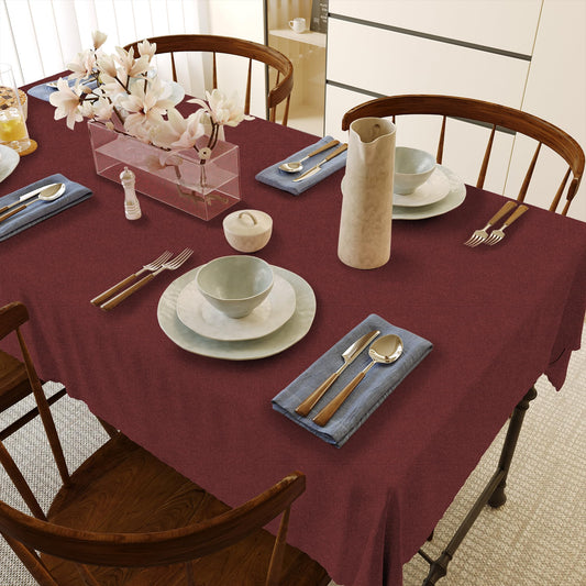 HX&OD Rectangular Tablecloth Cationic Fabric Waterproof Stain Resistant Wrinkle-Resistant for Home/Decoration/Party/Buffet/Wedding/Dining Room/Camping