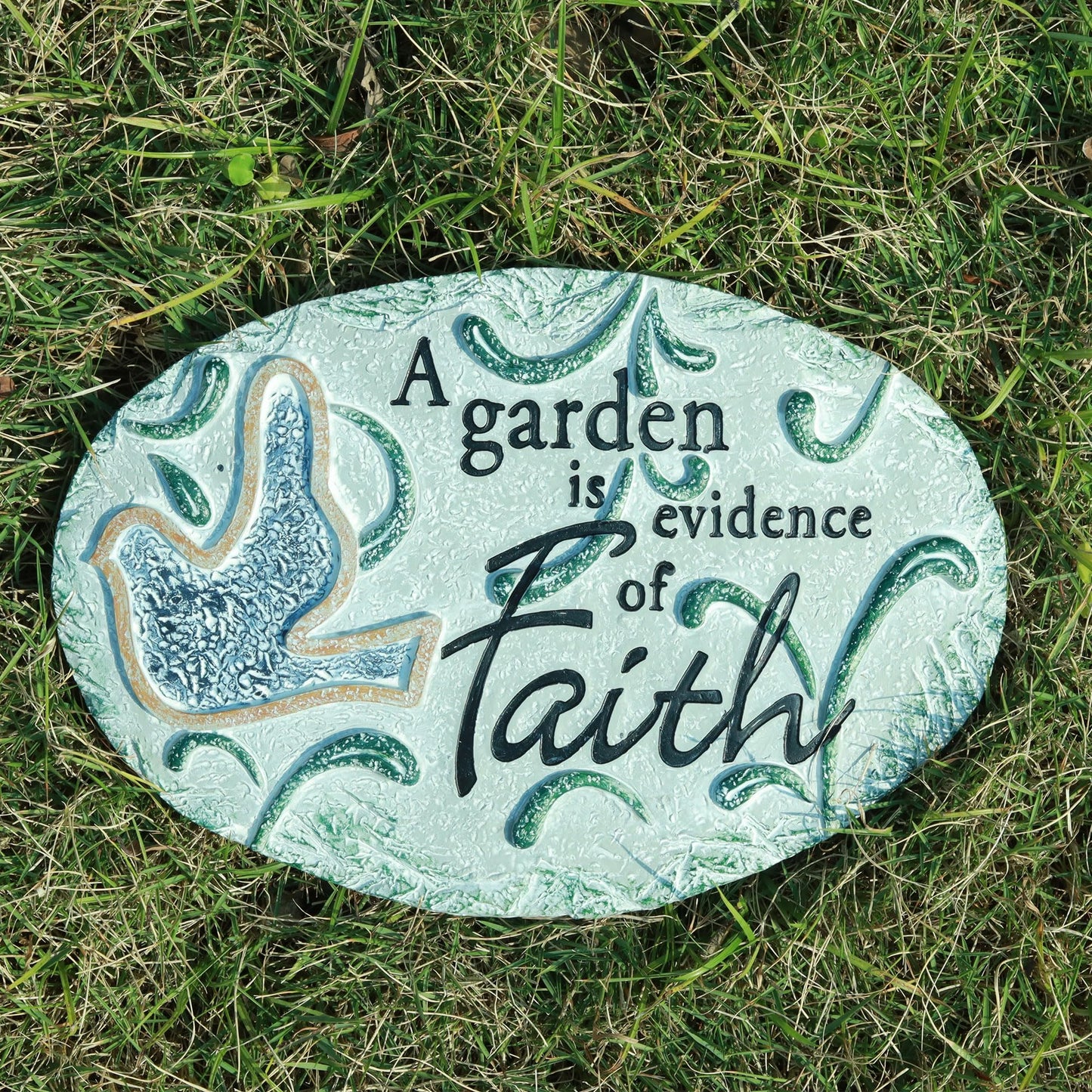 Nattol Versatile Dove Garden Stone, Stepping Stone & Wall Decor for Indoor & Outdoor Use