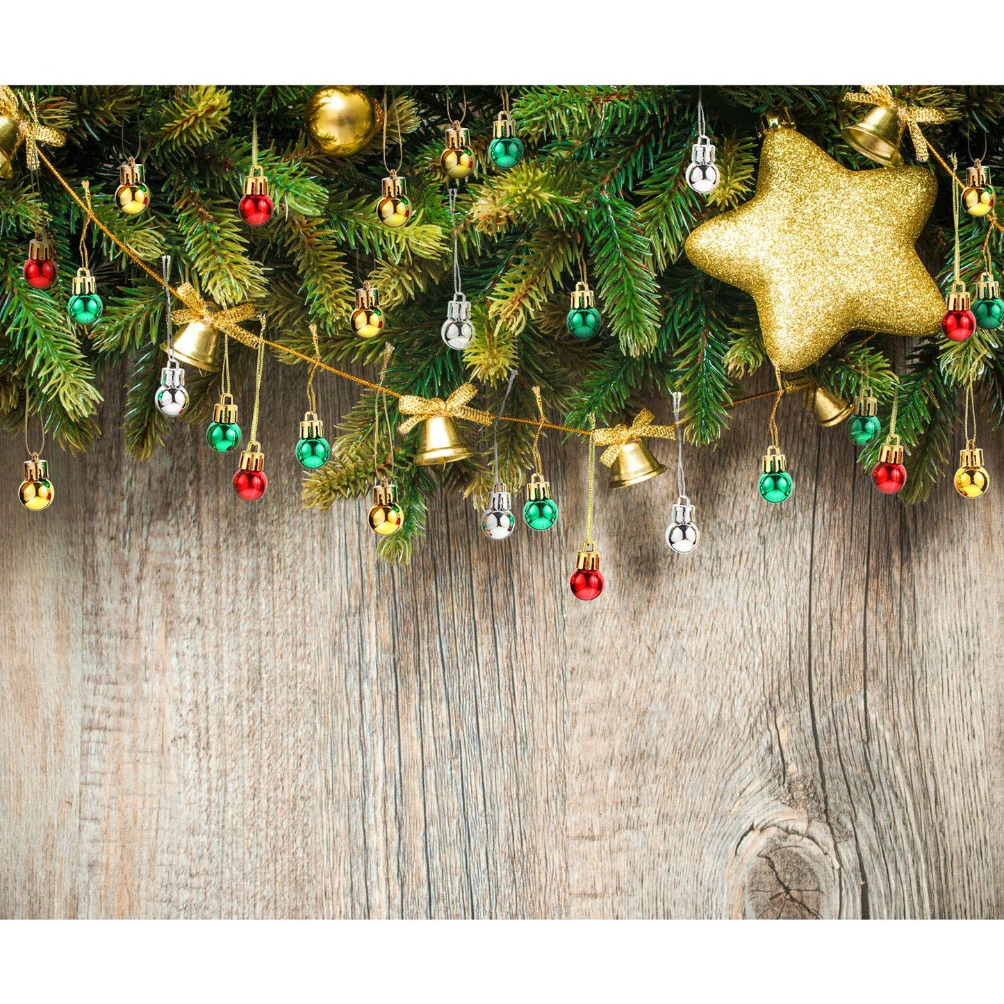 Boao 96 Pcs Christmas Mini Balls Ornaments Miniature Xmas Tree Ornaments Multicolour Shiny Small Hanging Decorations for Christmas Holiday Party Decor(0.79 Inch,Red, Gold, Silver, Green Balls)
