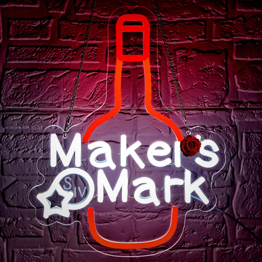 Whisky Neon Sign for Wall Decor Dimmable Neon Light for Man Cave Whisky LED Light Up Sign Suitable for Bar Pub Home Bar Party Club Store Bistro Birthday Gift Size 10.8 * 13.7(CP008)