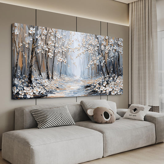 Canvas Wall Art Decor Wall Art Pictures for Living Room Art Work for Wall Decor Landscape Forest Wall Art Prints Modern Flowers Wall Art Decorations Artwork for Walls Bedroom Office Decor 20" X 40"