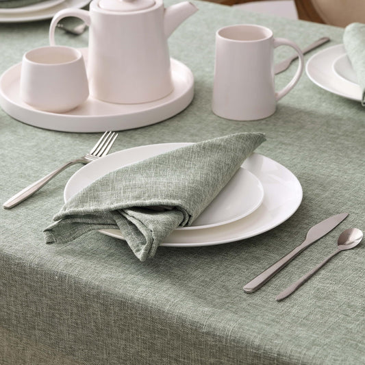 Laura Ashley Harper Luxuriously Smooth Fabric Napkins for Formal or Casual Dining, Holiday, Banquet, Wedding or Party, Set of 6 Napkins, Sage