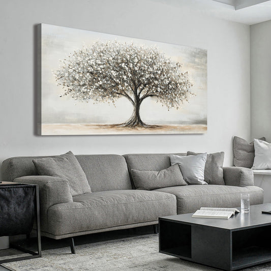 AIXMGSJS Canvas Wall Art Decor Tree of Life Art Modern Black and White Art Prints Canvas Art Wall Decor Artwork for Walls Decorations Pictures for Living Room for Home Office Wall Decor 20"X40"
