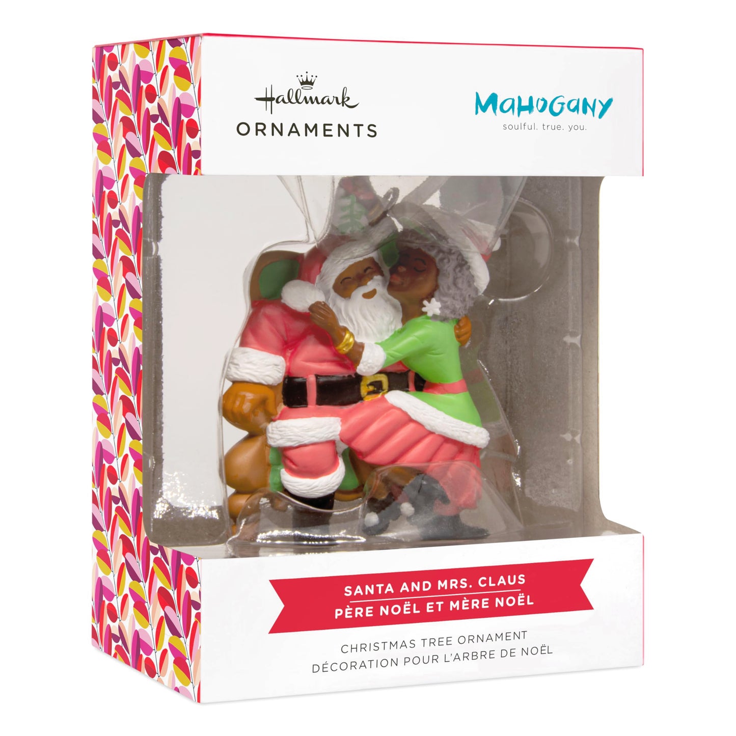 Hallmark Mahogany Christmas Ornament, Santa and Mrs. Claus Ornament, Santa Collectors Gifts