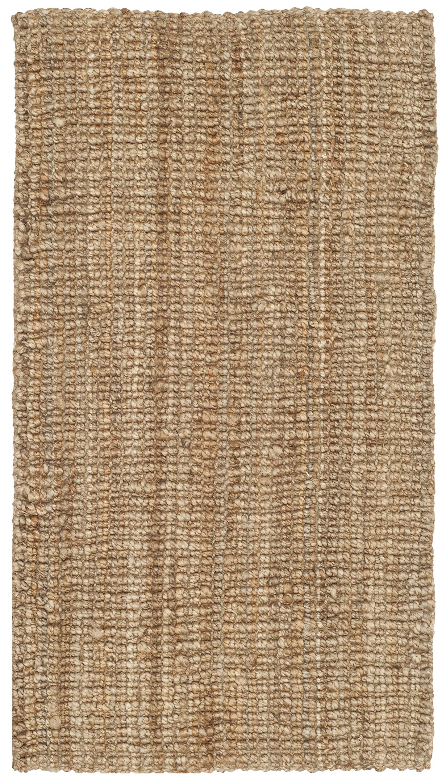 SAFAVIEH Area Rug 2x3 - Natural Fiber Collection - Natural Brown, Handmade Jute, Farmhouse Style, Chunky Textured Thick Pile (NF447A)