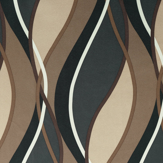 No. 918 Intersect 2-Pack Ogee Print Semi-Sheer Grommet Curtain Panel Pair